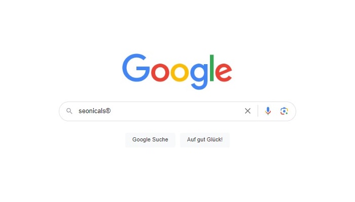 Screenshot Google Suche